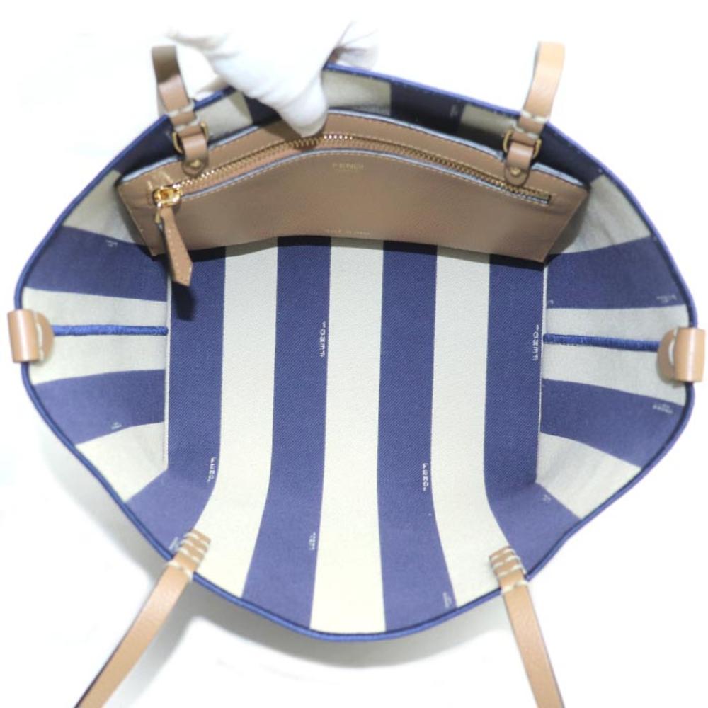Blue Canvas Fendi Tote