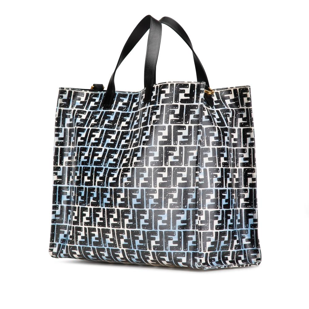 Blue Fabric Fendi Tote