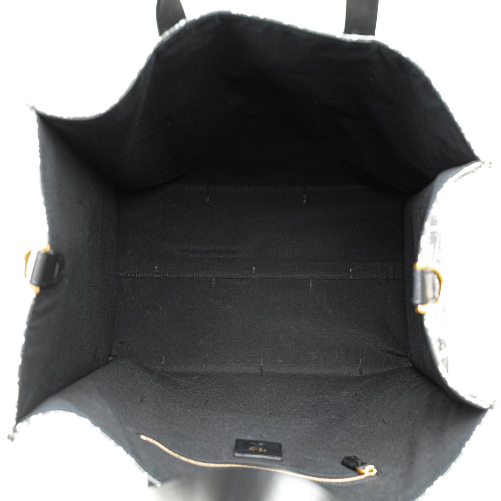 Blue Fabric Fendi Tote