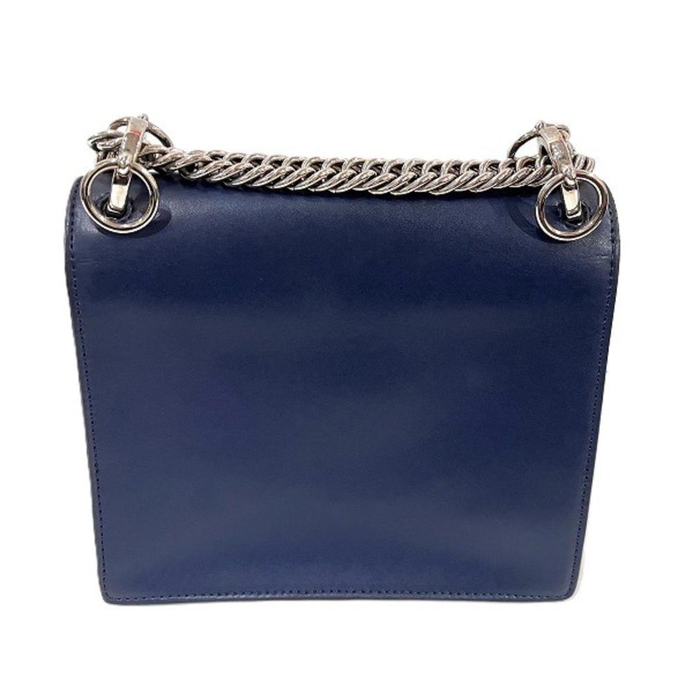 Blue Leather Fendi Crossbody Bag