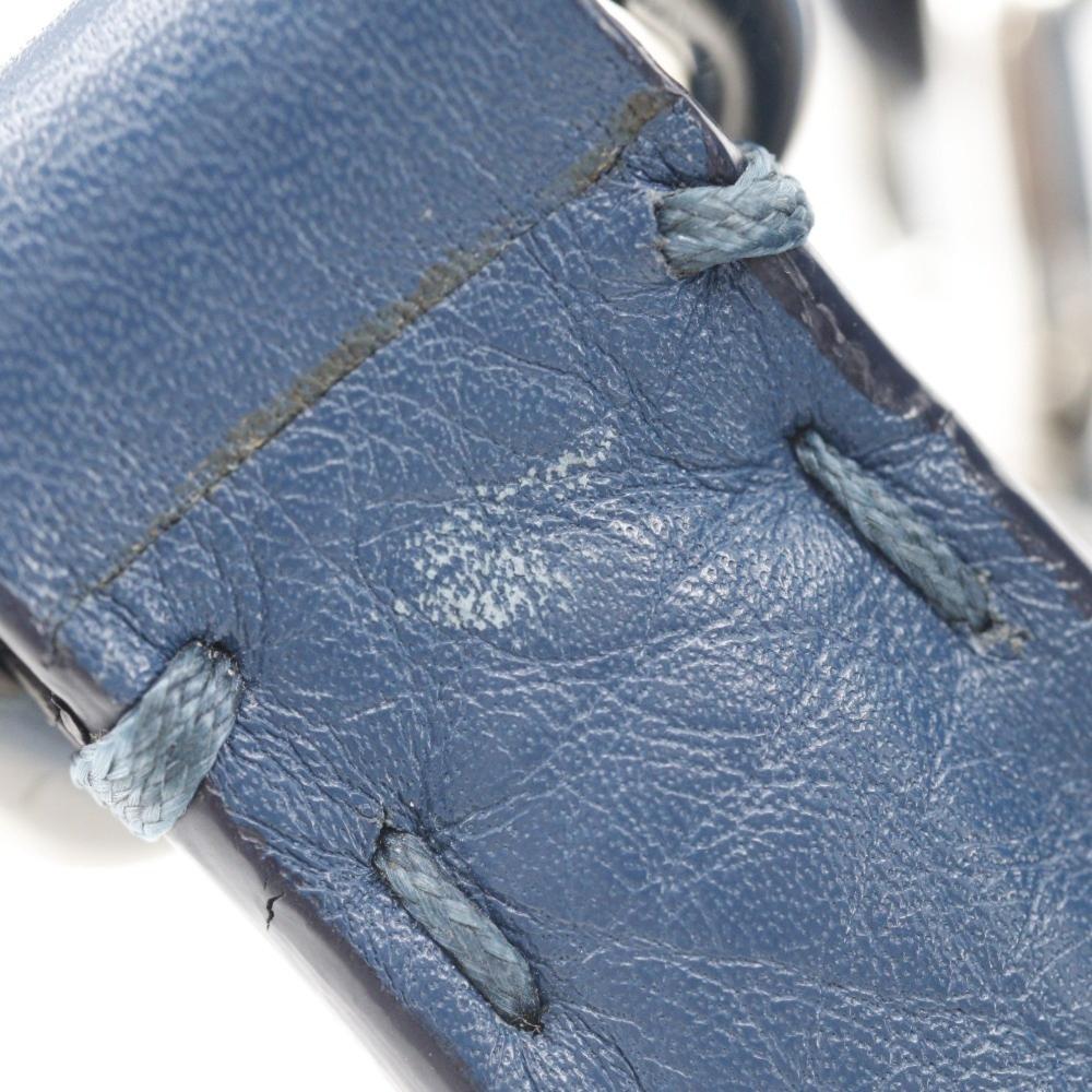 Blue Leather Fendi Shoulder Bag