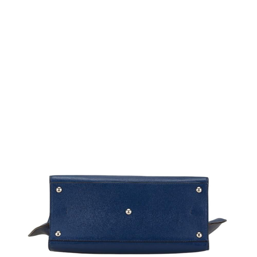 Blue Leather Fendi Shoulder Bag