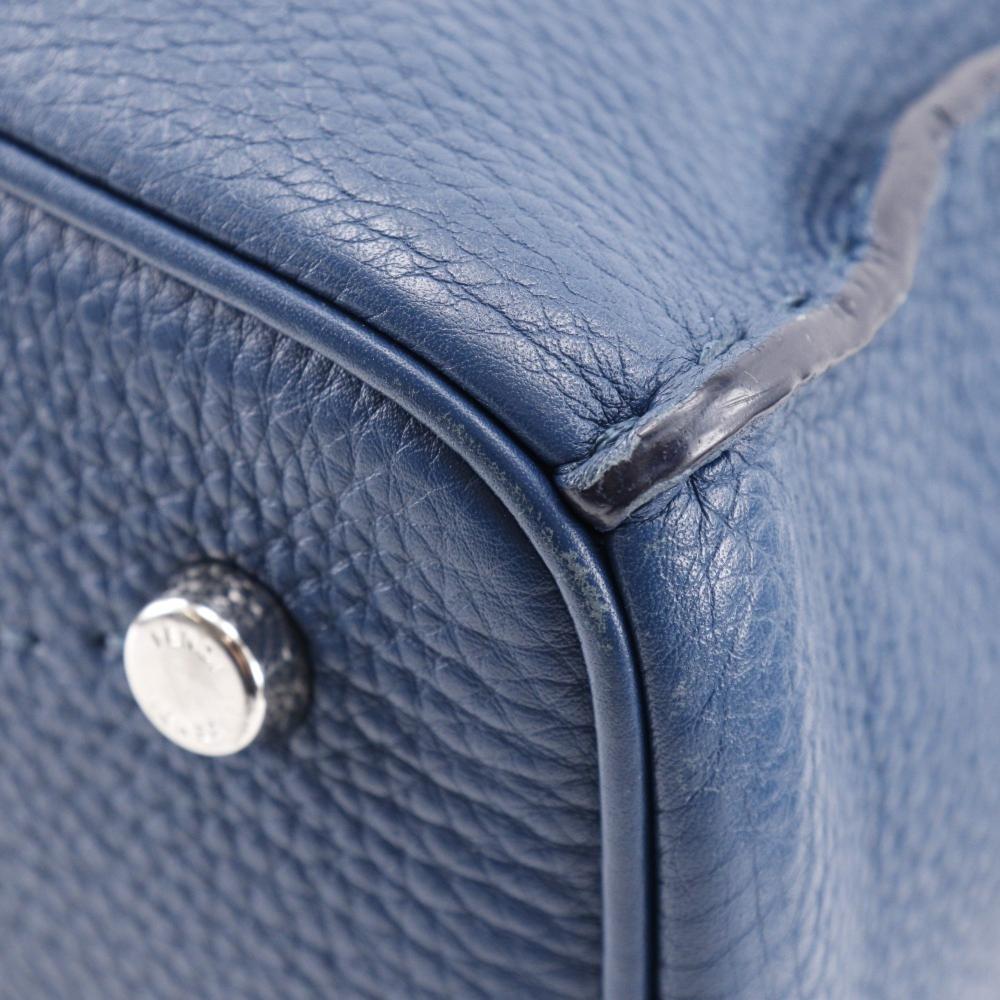 Blue Leather Fendi Shoulder Bag