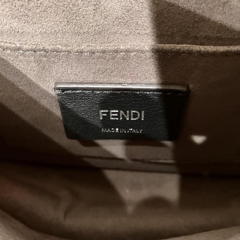 Blue Leather Fendi Shoulder Bag
