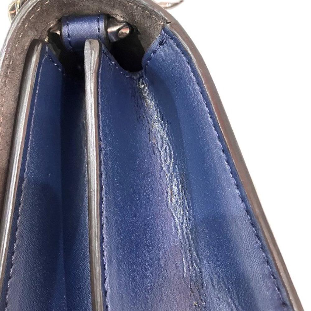 Blue Leather Fendi Shoulder Bag