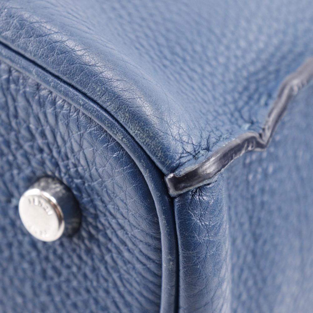 Blue Leather Fendi Shoulder Bag