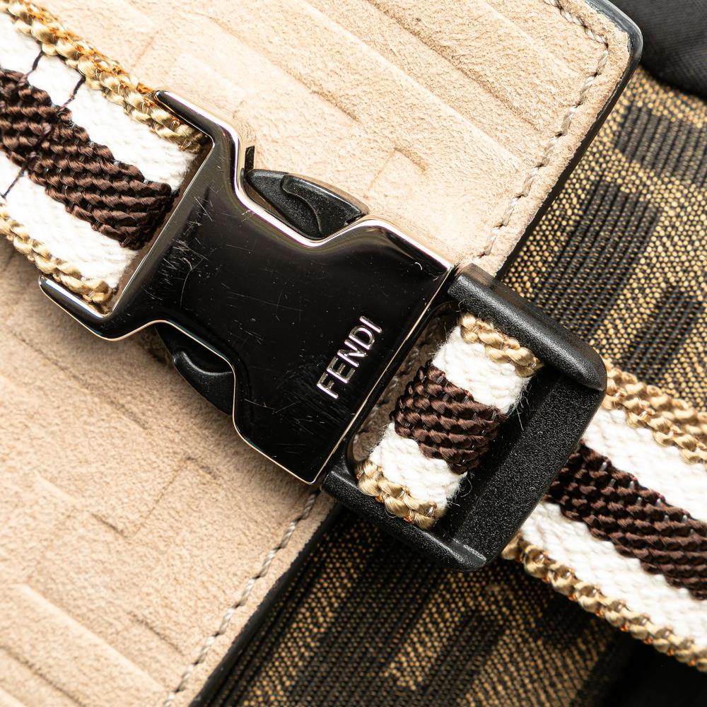 Brown Canvas Fendi Backpack
