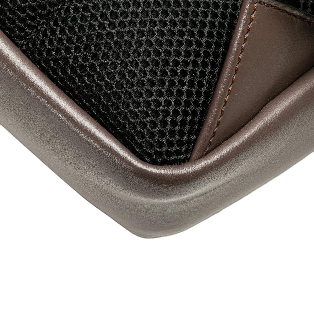 Brown Canvas Fendi Backpack