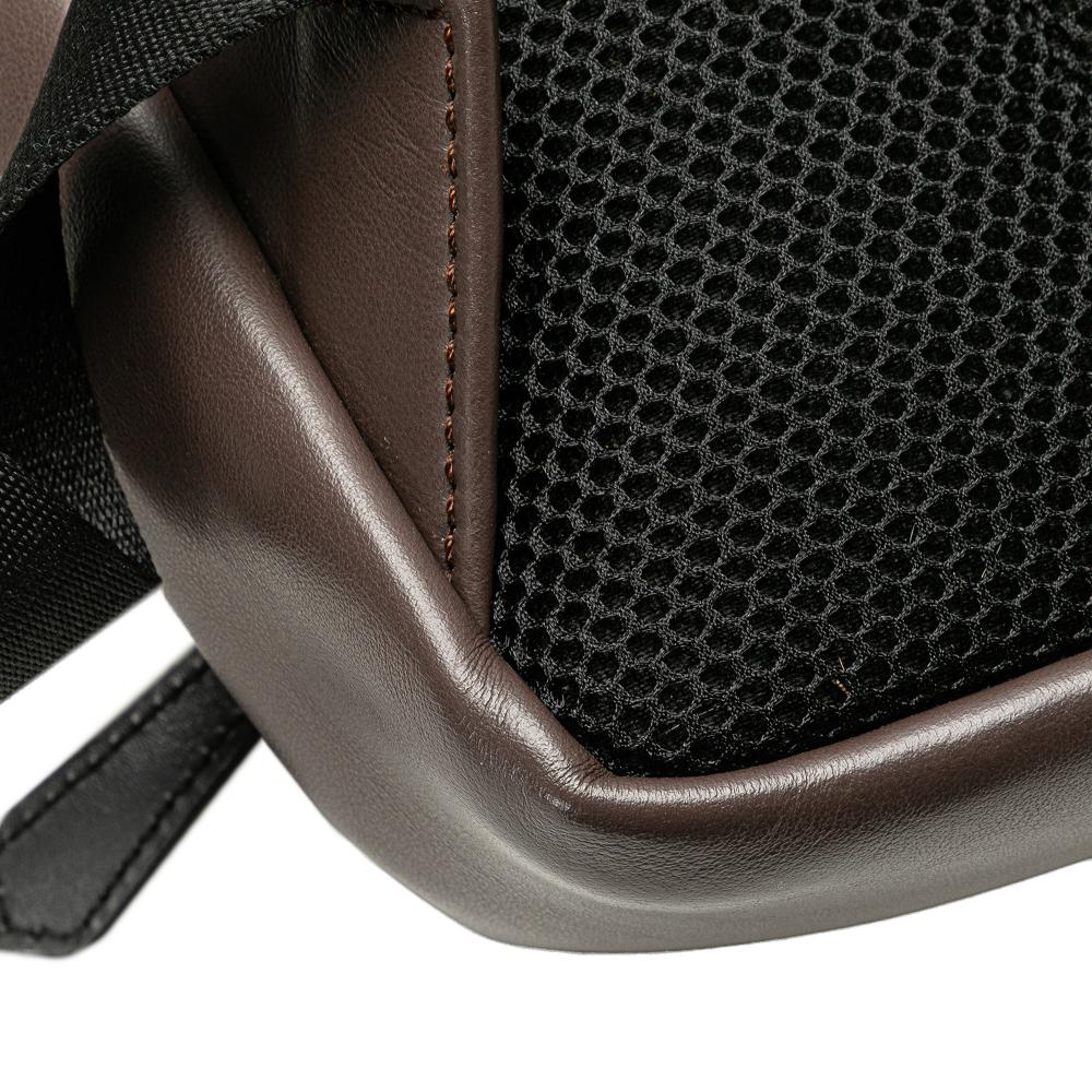 Brown Canvas Fendi Backpack