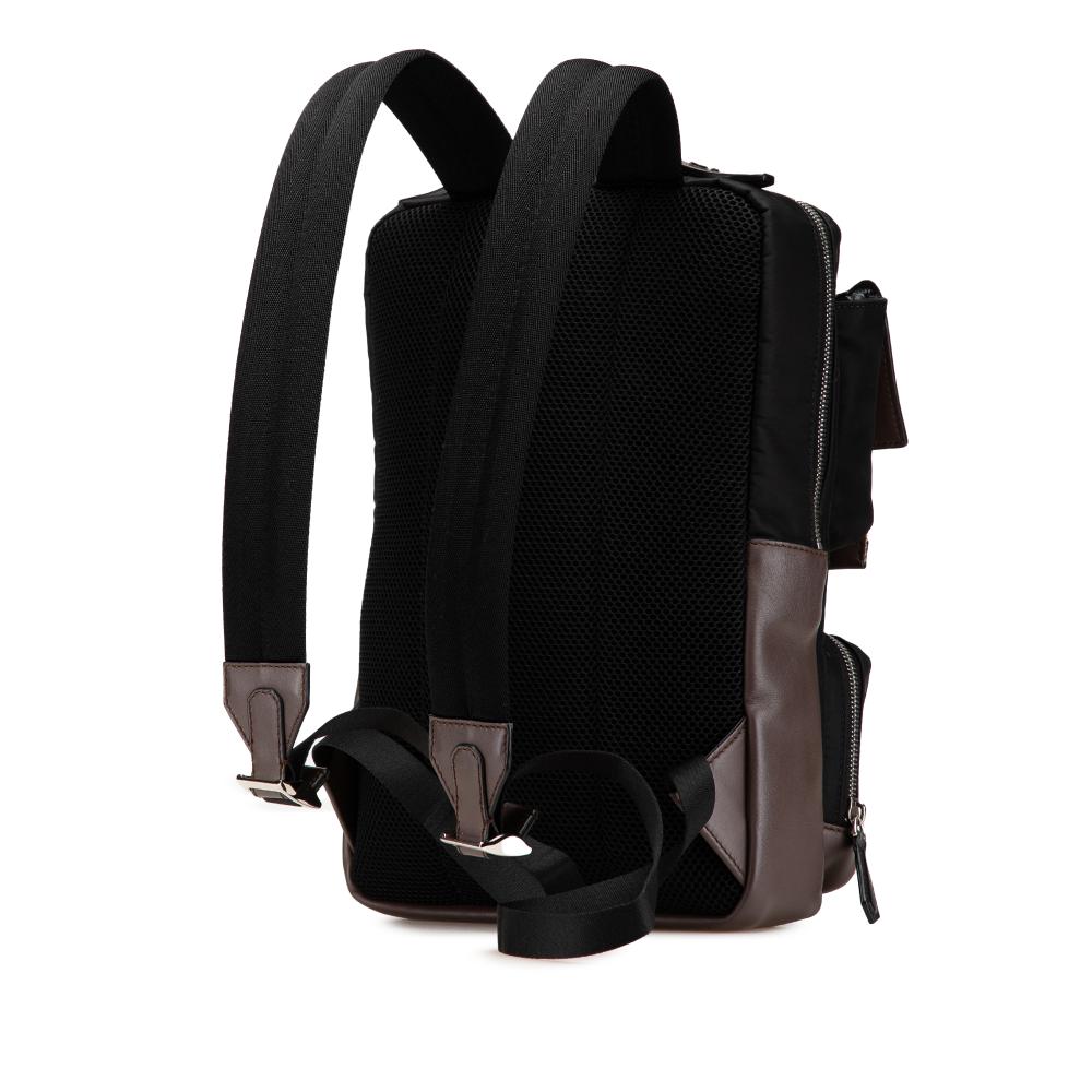 Brown Canvas Fendi Backpack