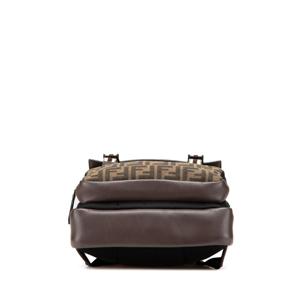 Brown Canvas Fendi Backpack
