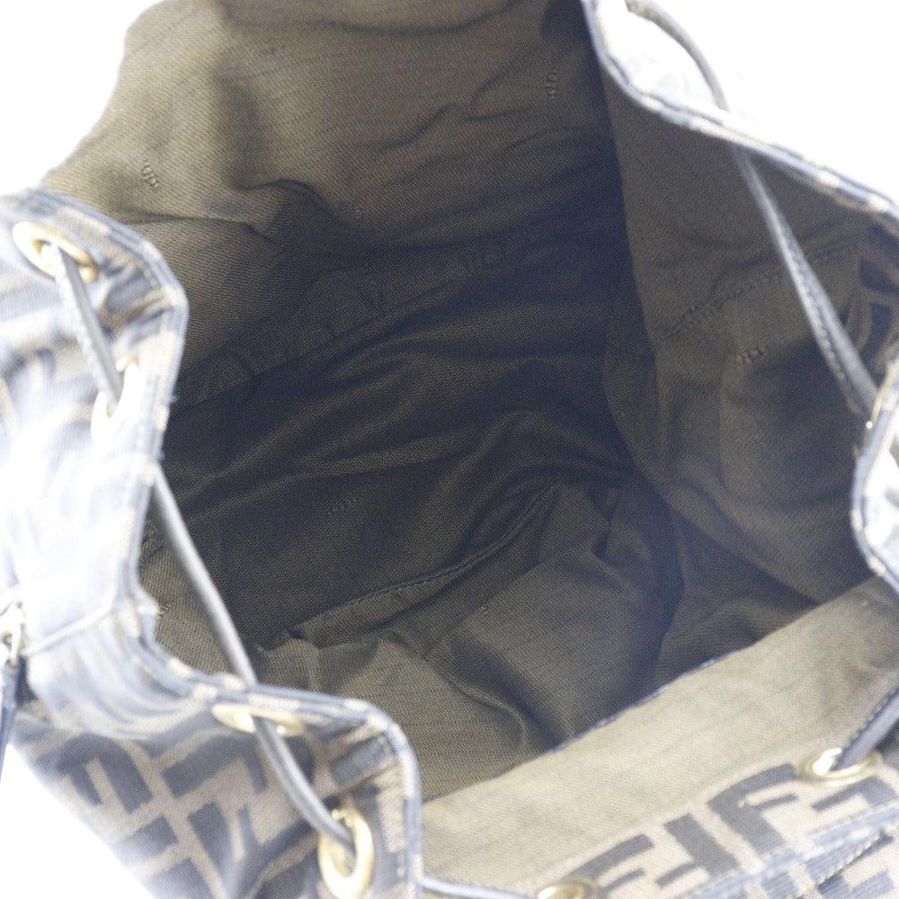 Brown Canvas Fendi Backpack
