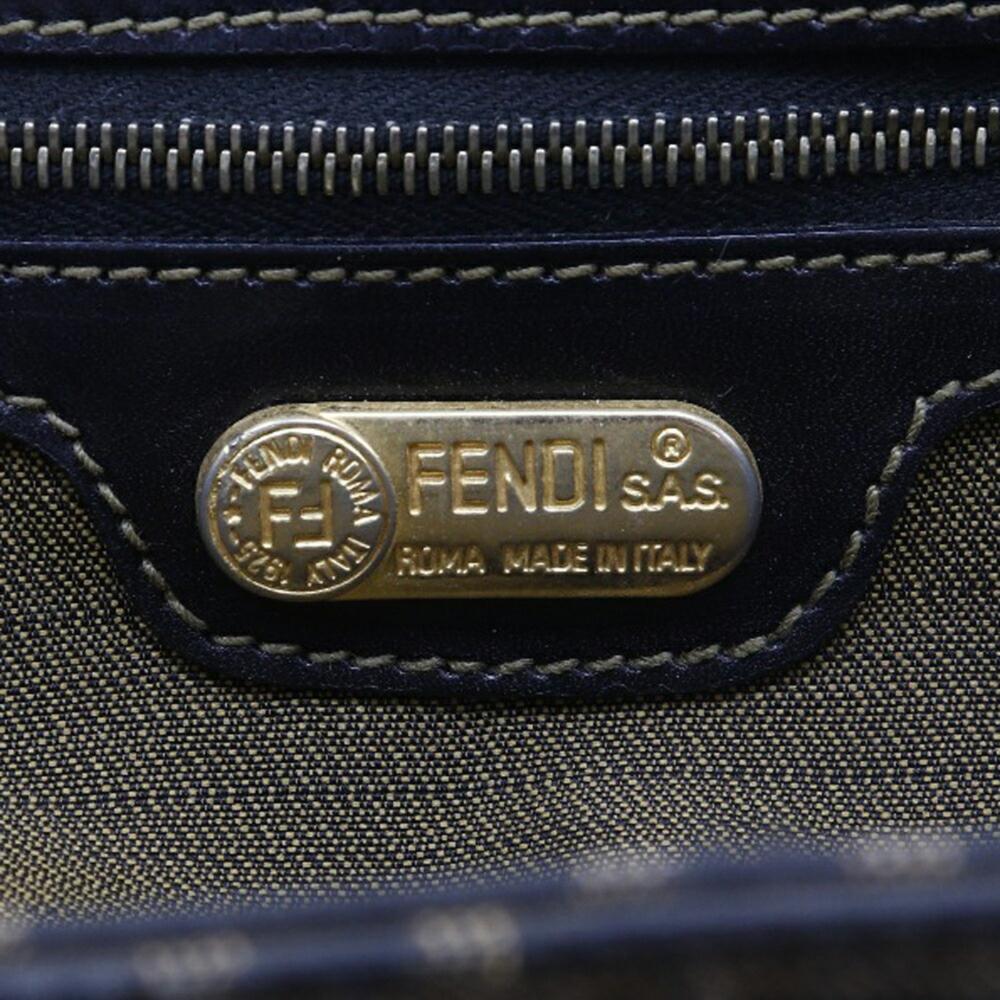 Brown Canvas Fendi Backpack