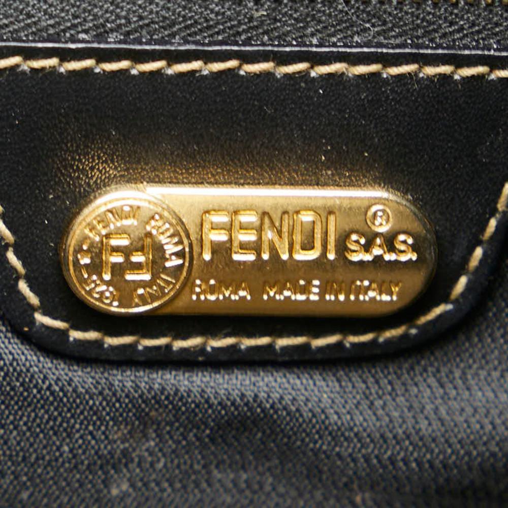 Brown Canvas Fendi Backpack