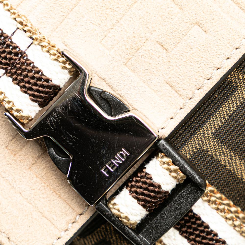 Brown Canvas Fendi Backpack