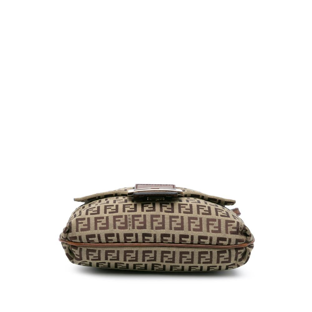 Brown Canvas Fendi Crossbody Bag