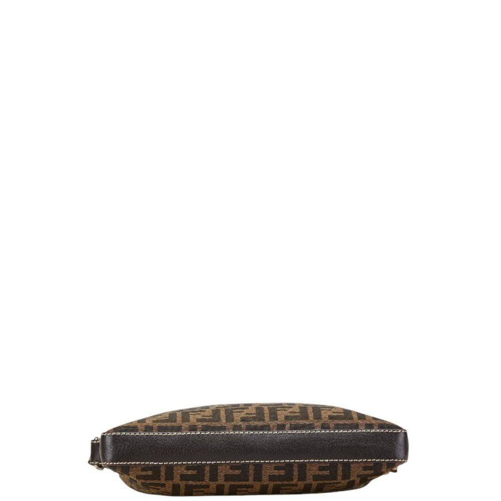 Brown Canvas Fendi Crossbody Bag