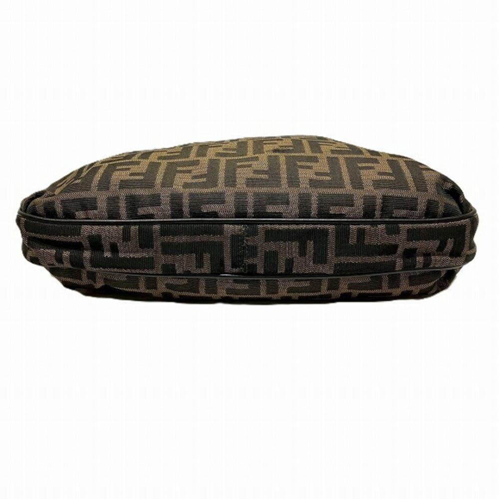 Brown Canvas Fendi Crossbody Bag