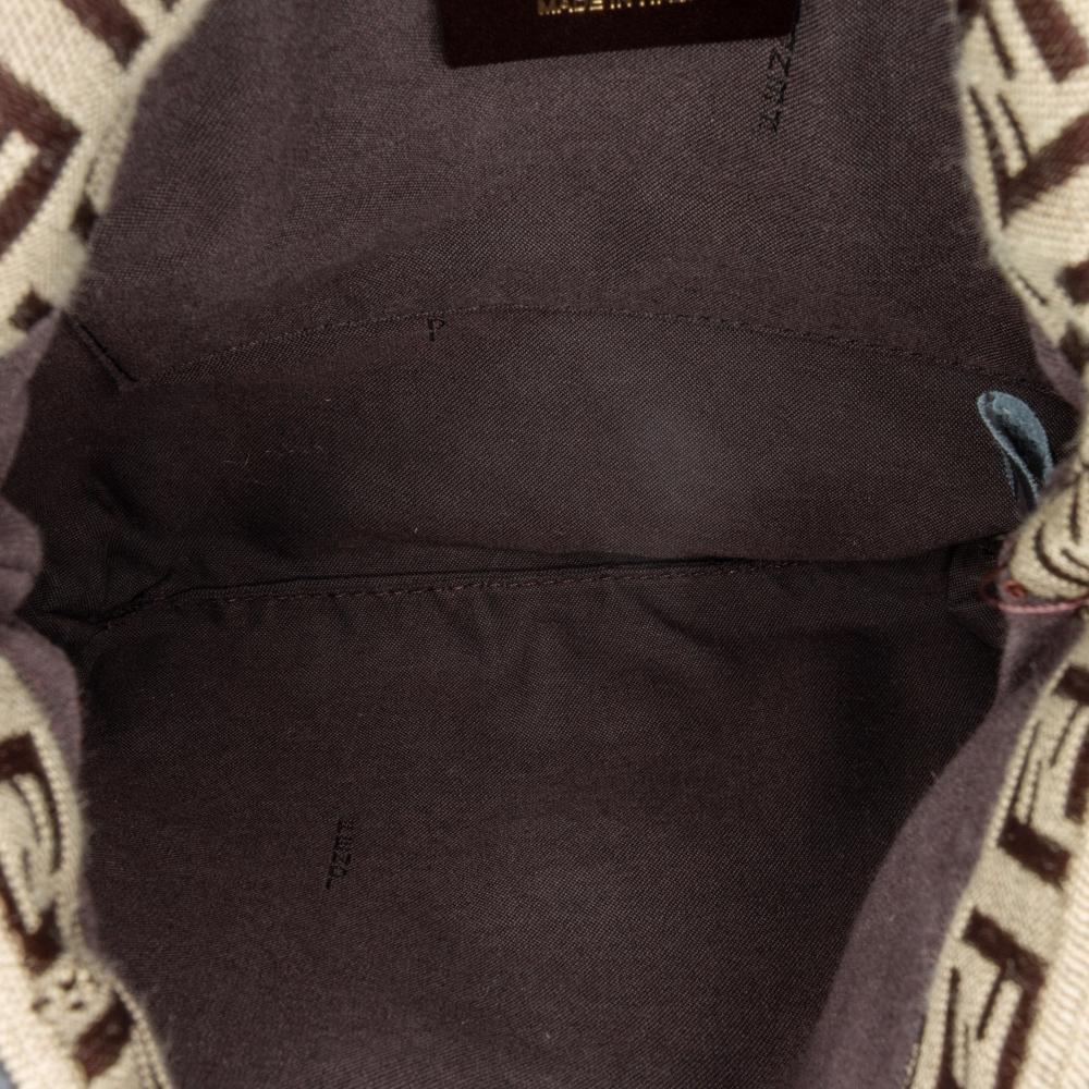 Brown Canvas Fendi Crossbody Bag