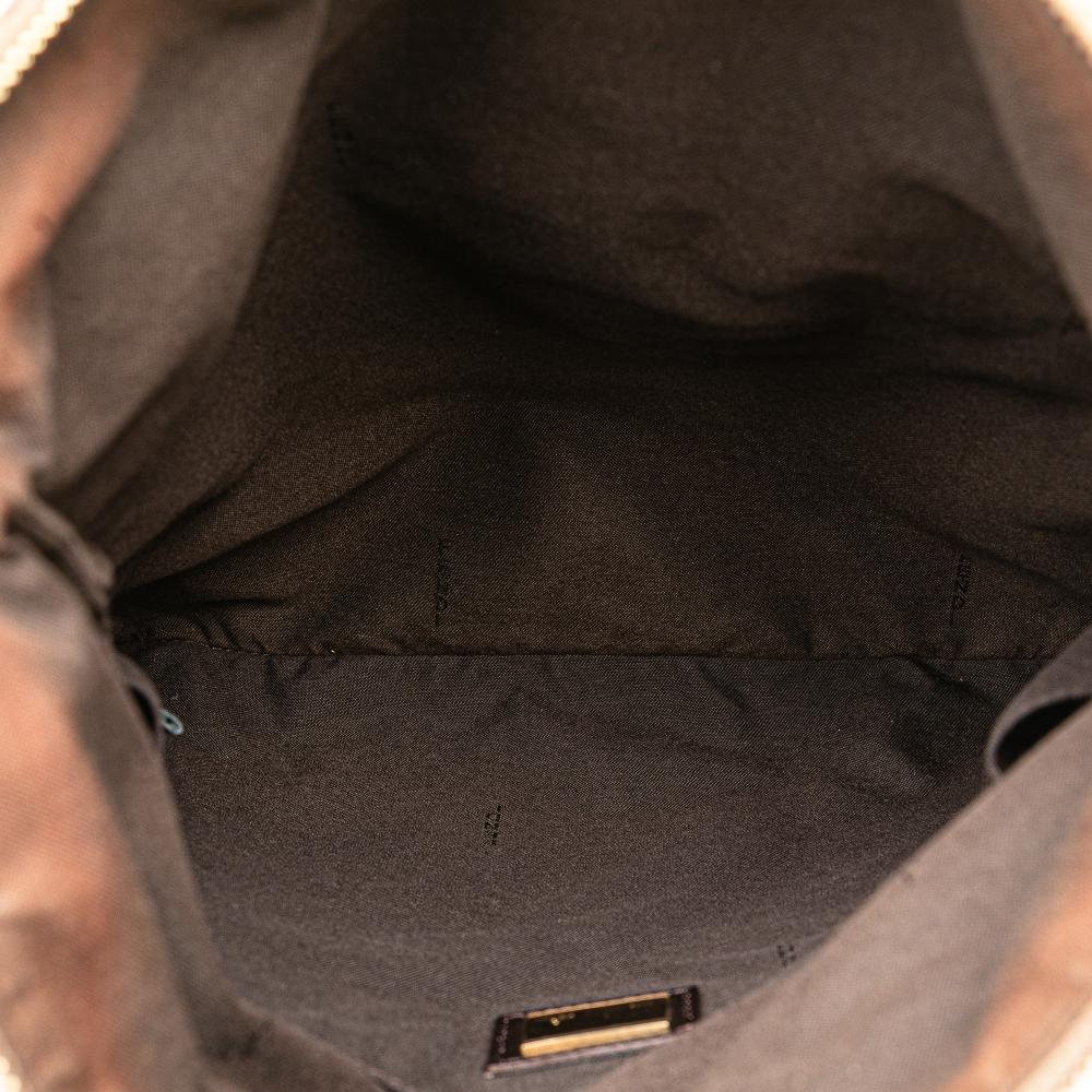 Brown Canvas Fendi Crossbody Bag