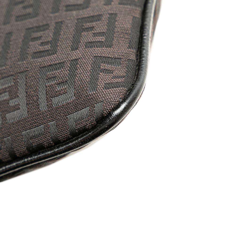 Brown Canvas Fendi Crossbody Bag