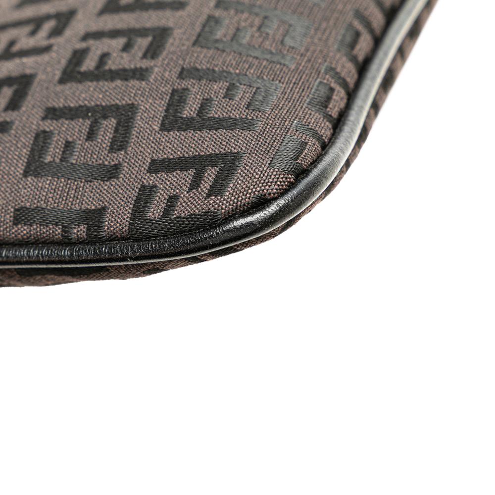 Brown Canvas Fendi Crossbody Bag