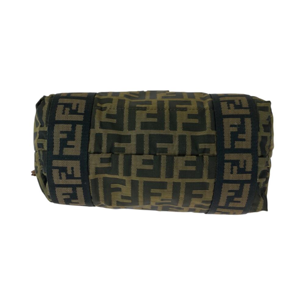 Brown Canvas Fendi Shoulder Bag