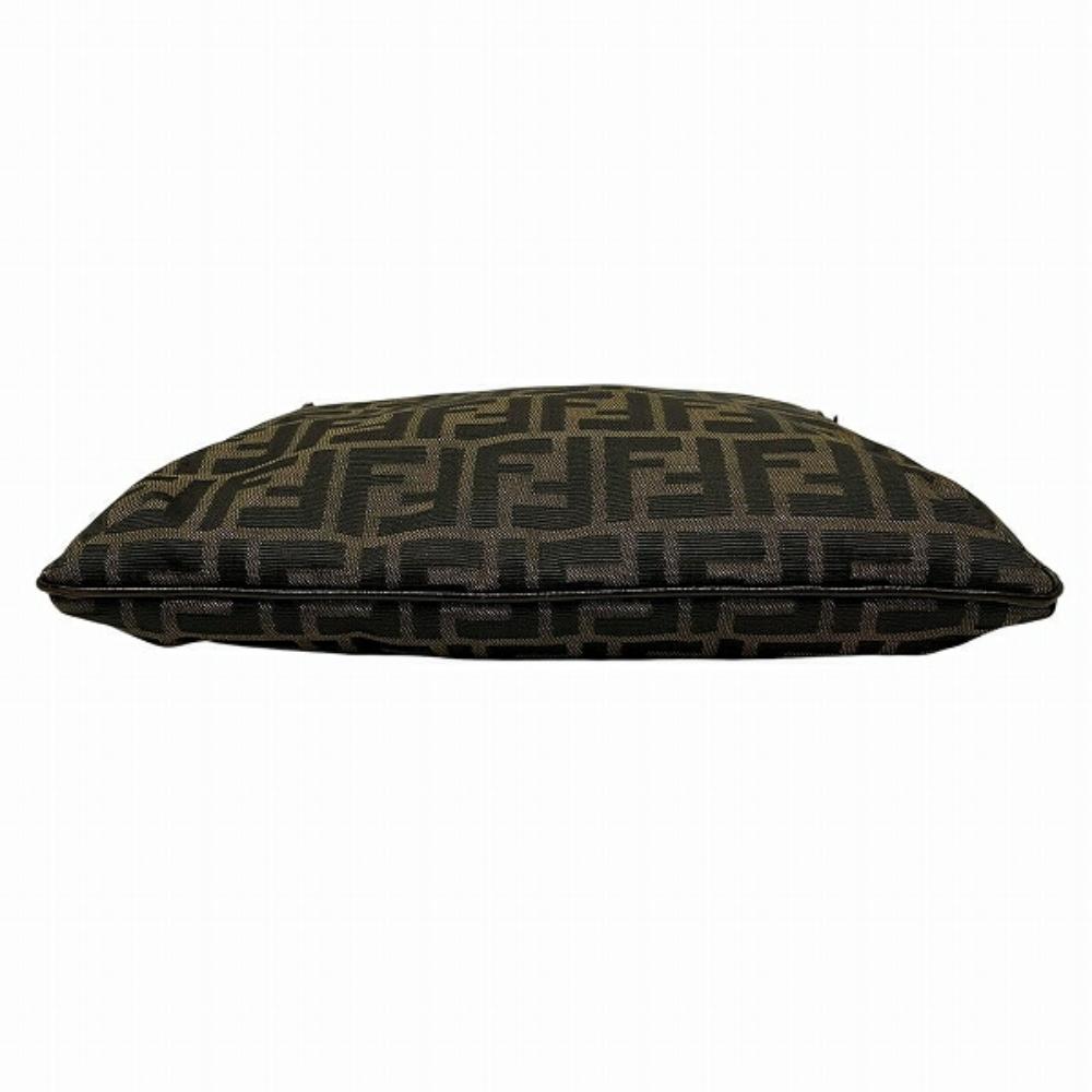 Brown Canvas Fendi Shoulder Bag