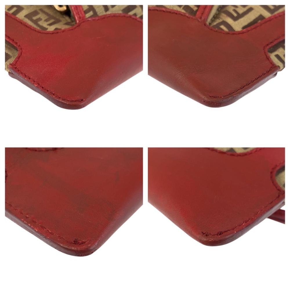 Brown Canvas Fendi Shoulder Bag