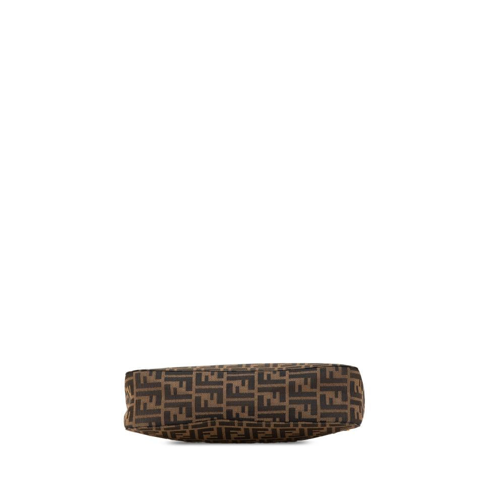 Brown Canvas Fendi Shoulder Bag
