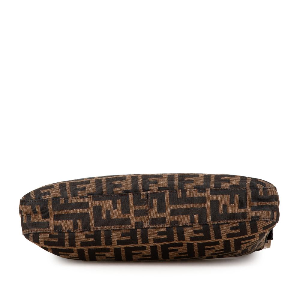 Brown Canvas Fendi Shoulder Bag