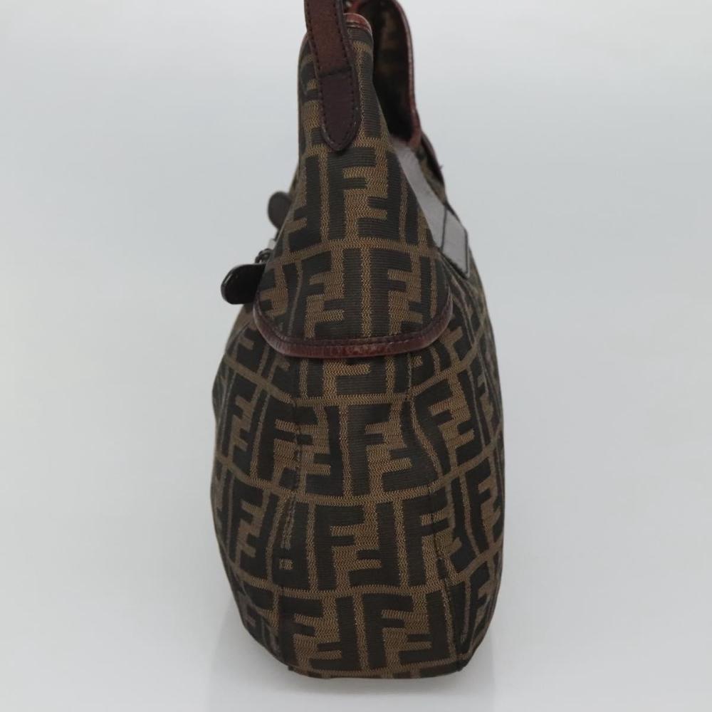 Brown Canvas Fendi Shoulder Bag