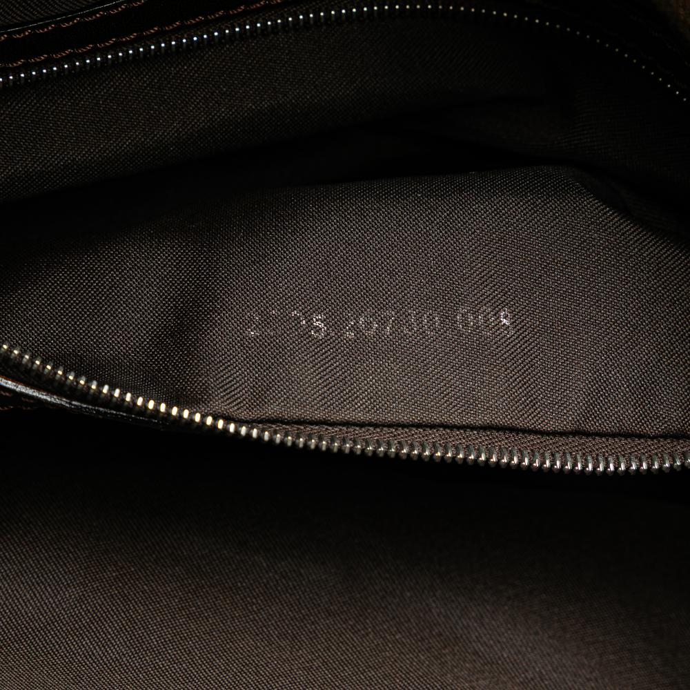Brown Canvas Fendi Shoulder Bag