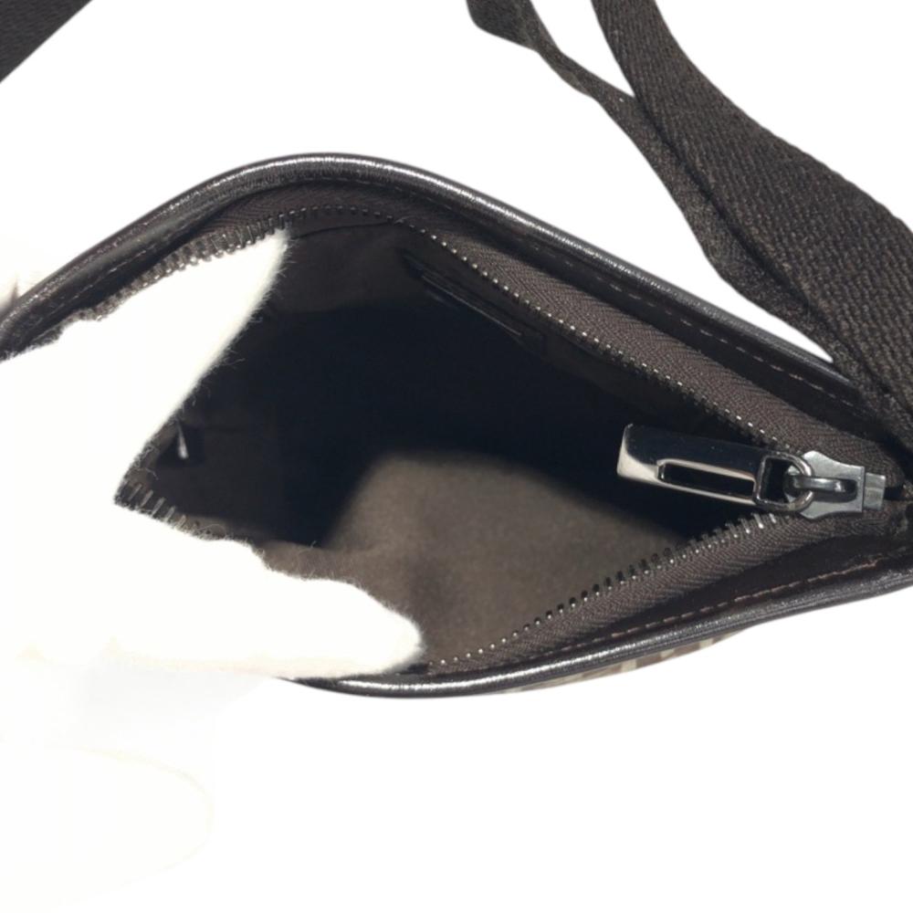 Brown Canvas Fendi Shoulder Bag