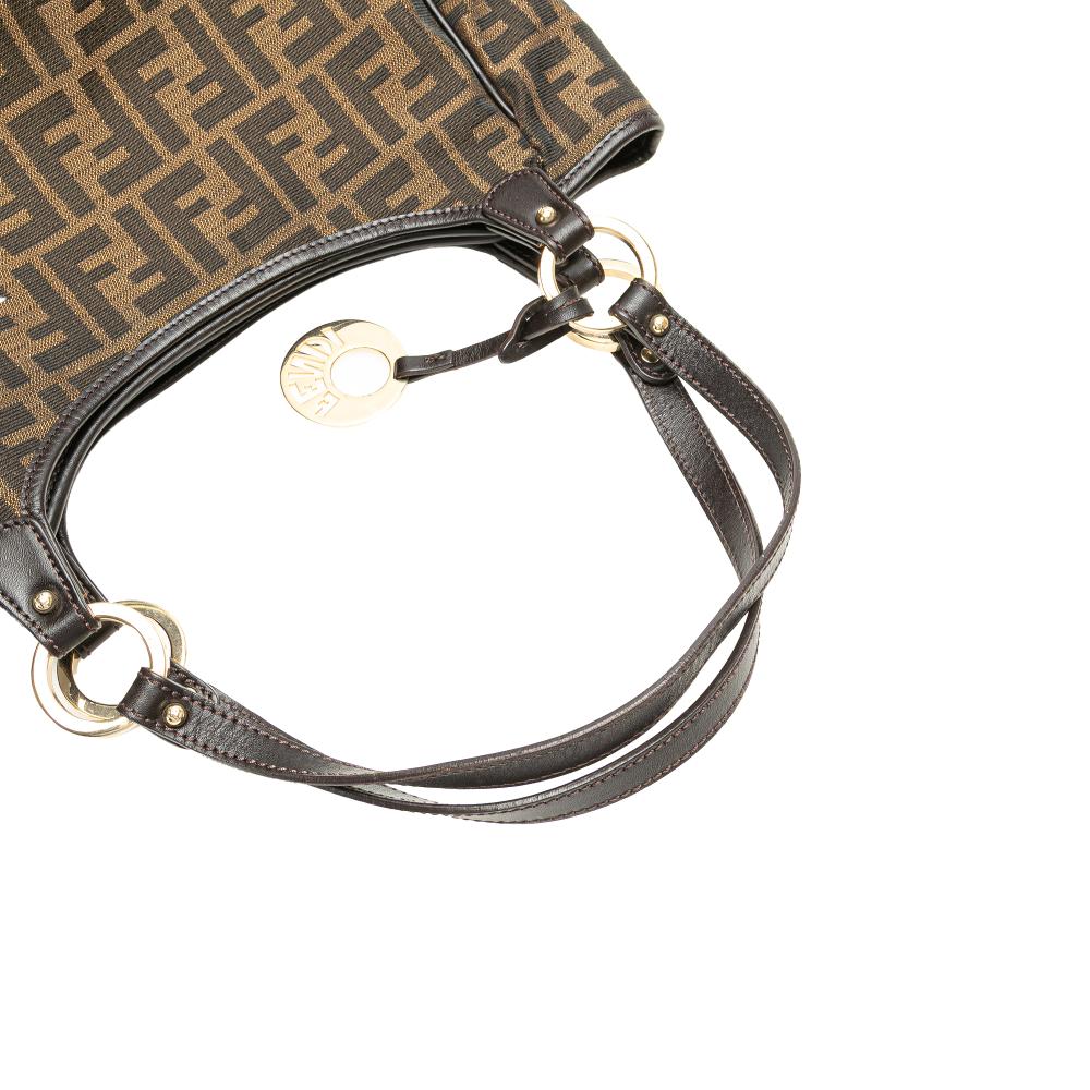 Brown Canvas Fendi Tote
