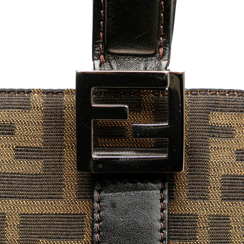 Brown Canvas Fendi Tote