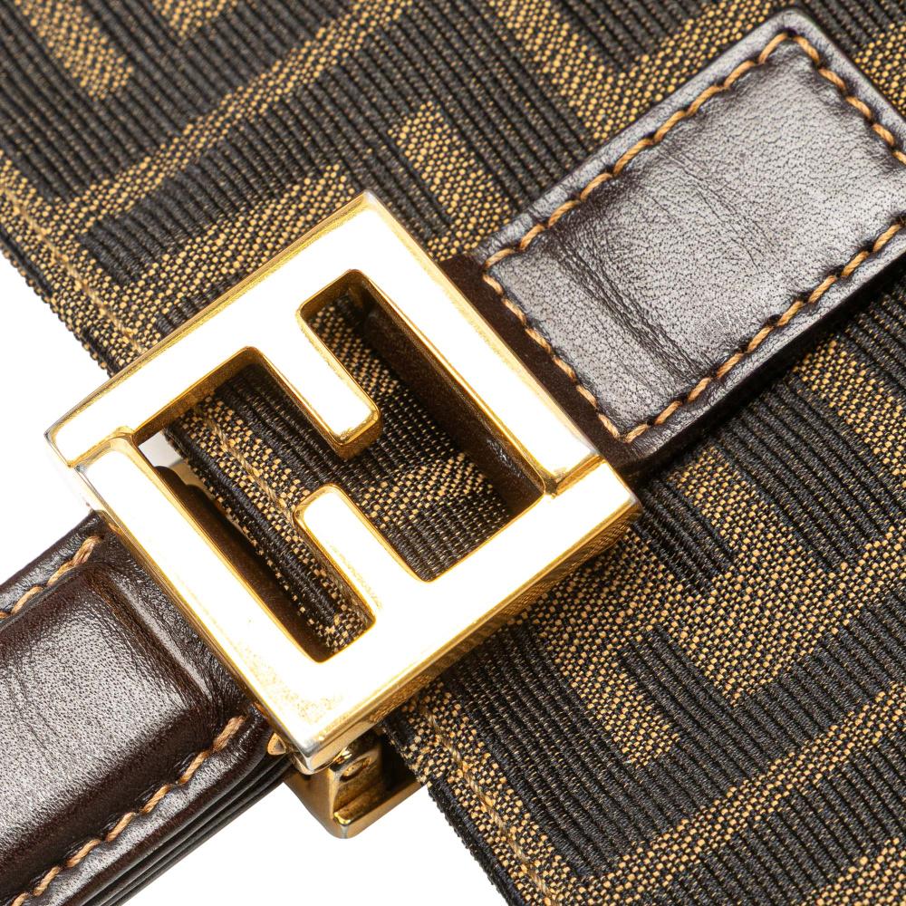 Brown Canvas Fendi Tote