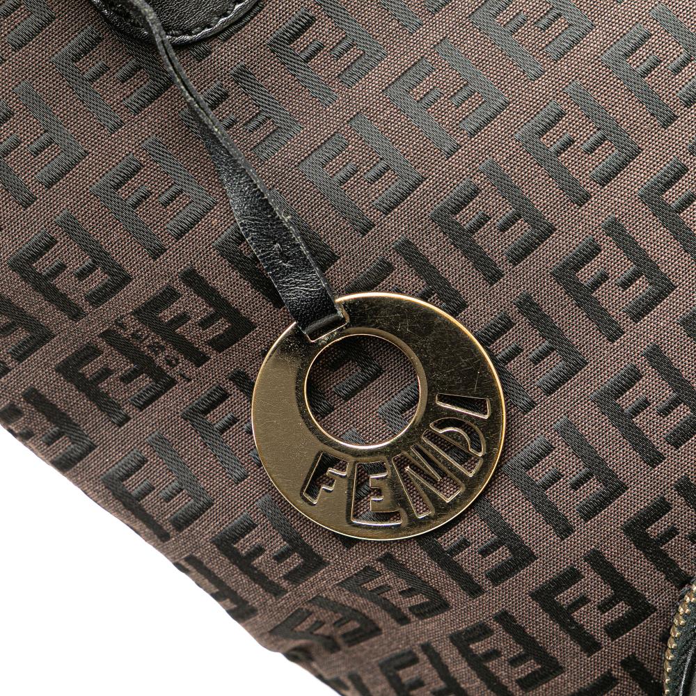 Brown Canvas Fendi Tote