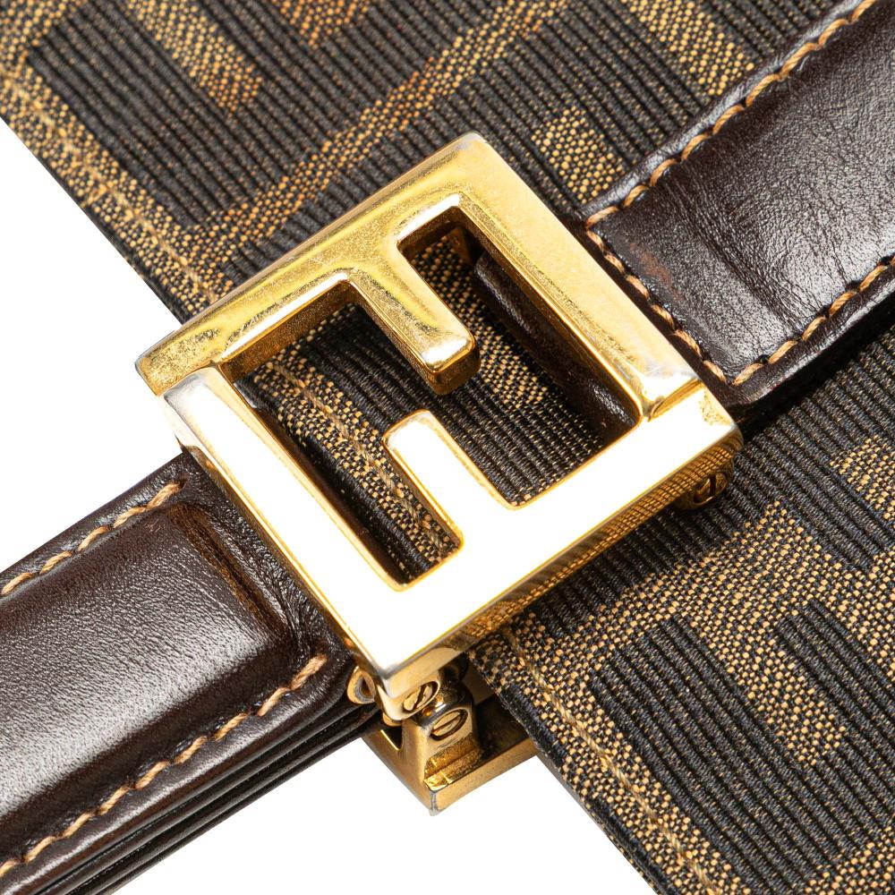 Brown Canvas Fendi Tote