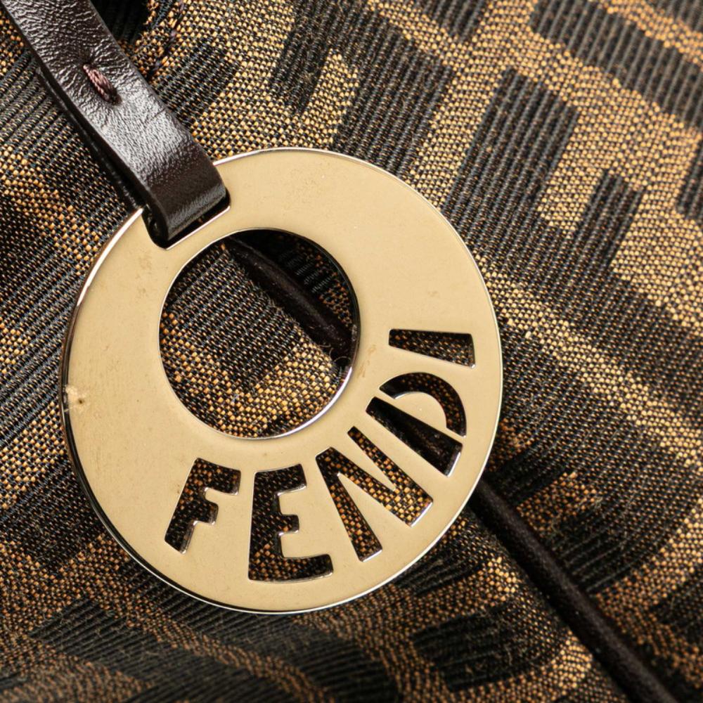 Brown Canvas Fendi Tote