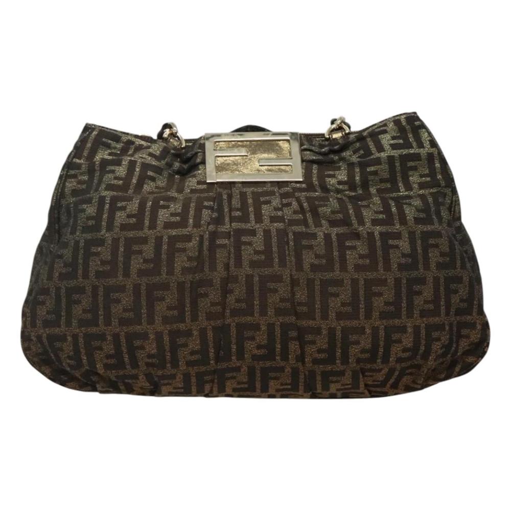 Brown Canvas Fendi Tote