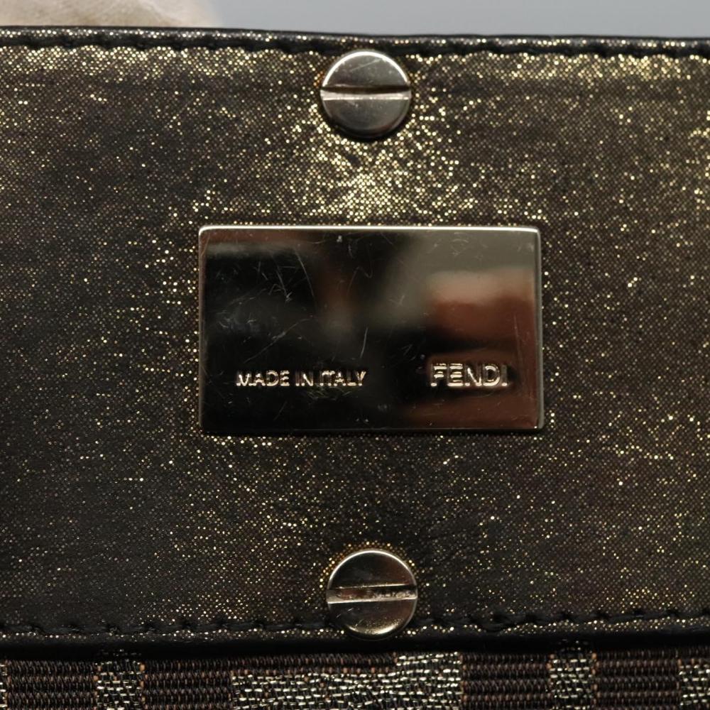 Brown Canvas Fendi Tote