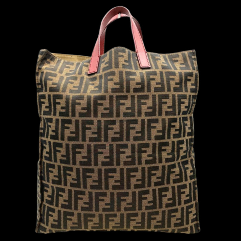 Brown Canvas Fendi Tote