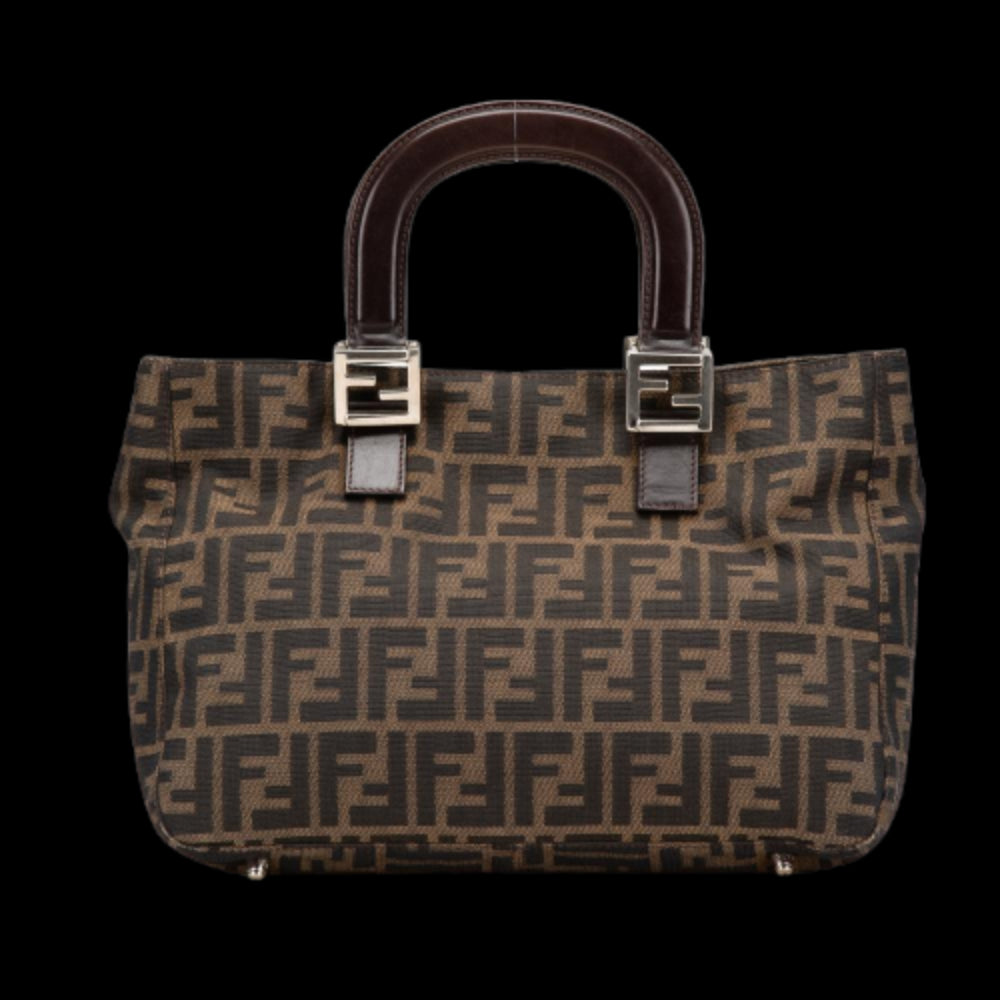 Brown Canvas Fendi Tote