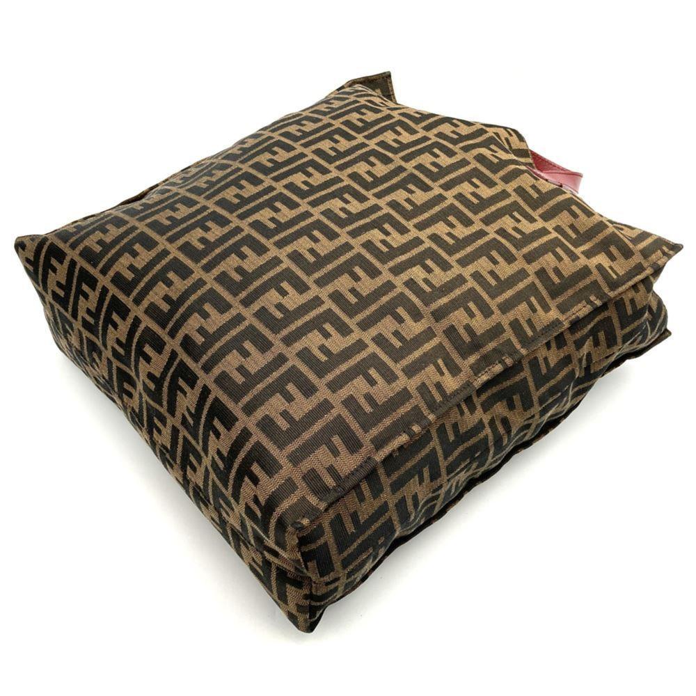 Brown Canvas Fendi Tote