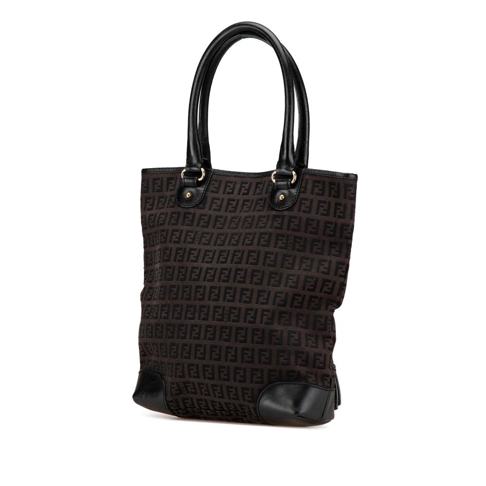Brown Canvas Fendi Tote