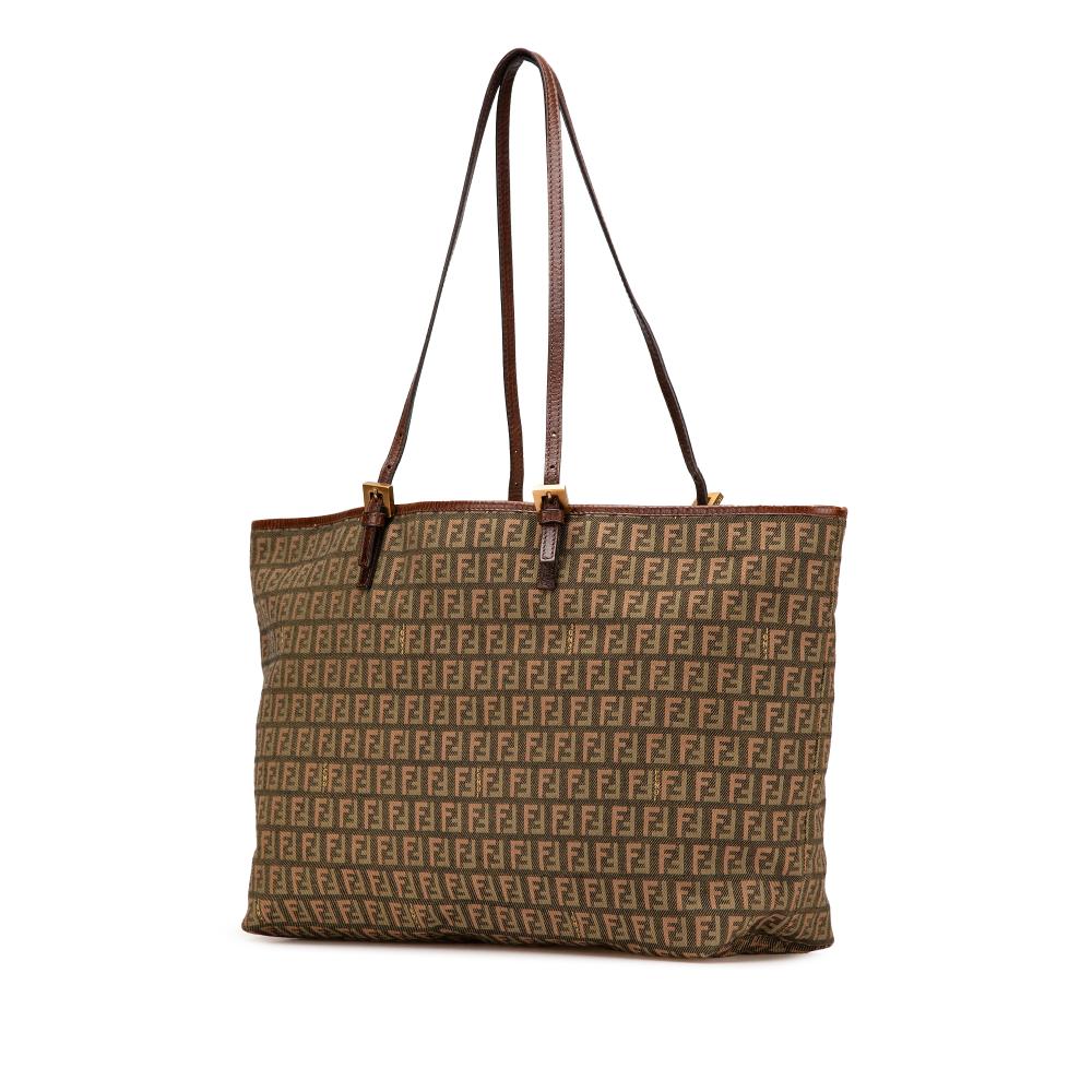 Brown Canvas Fendi Tote