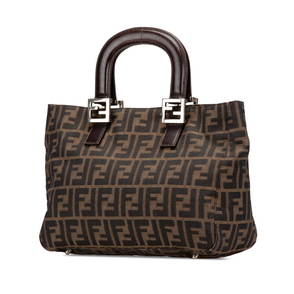 Brown Canvas Fendi Tote