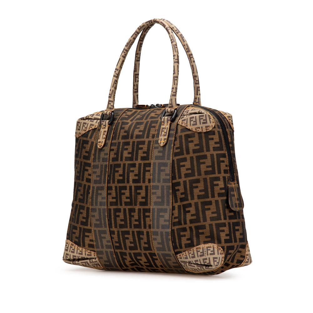 Brown Canvas Fendi Tote