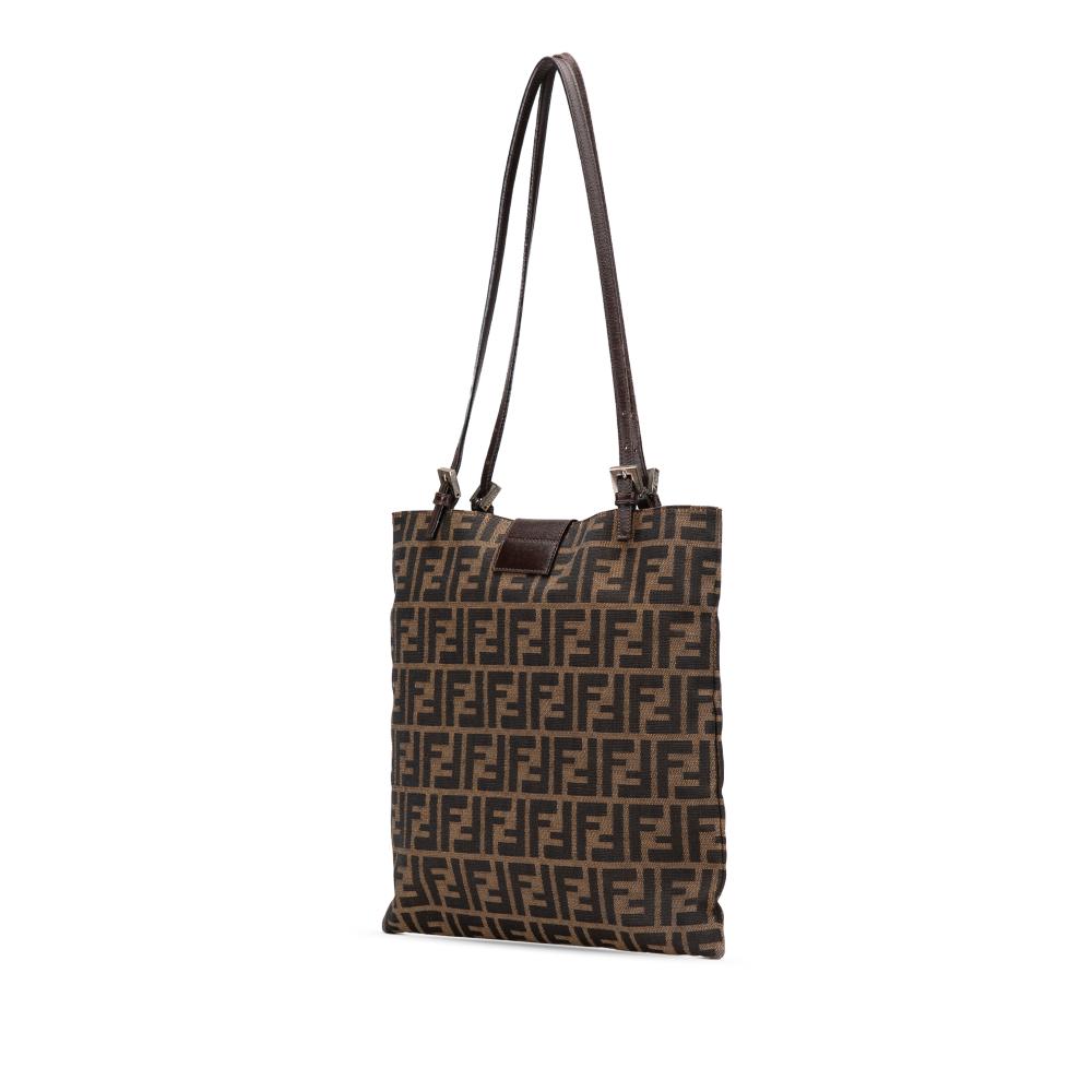 Brown Canvas Fendi Tote